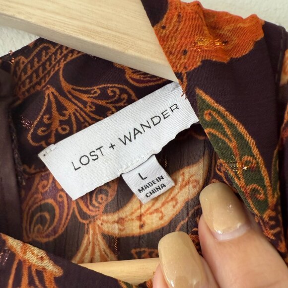 Lost + Wander Wild Print Floral Dress - Picture 3 of 5
